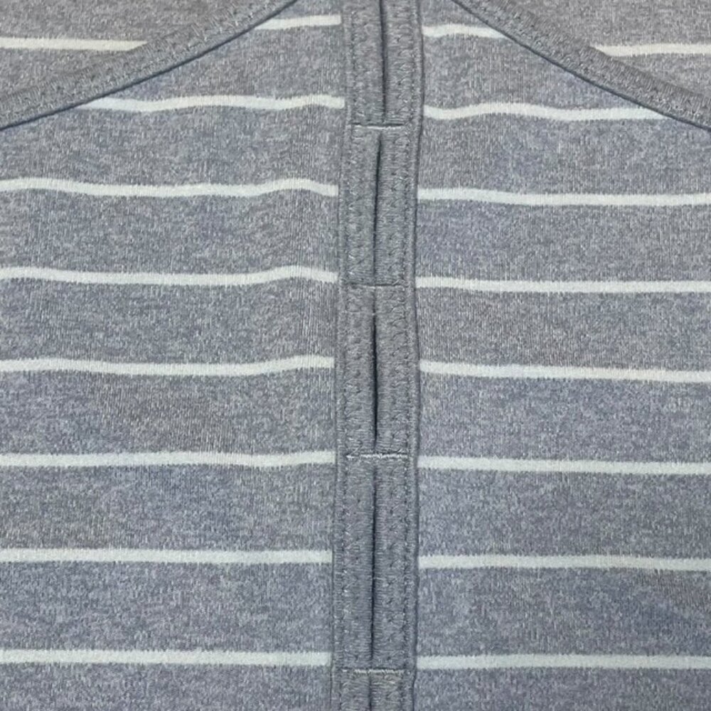 ATHLETA Gray Striped Inversion Racerback Tank Top - Size Medium - Picture 4 of 8